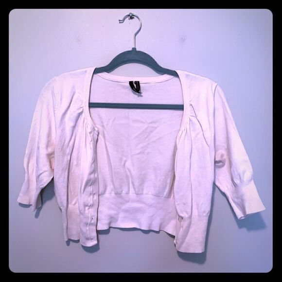 Women’s White takeout Cardigan  - Picture 2 of 5